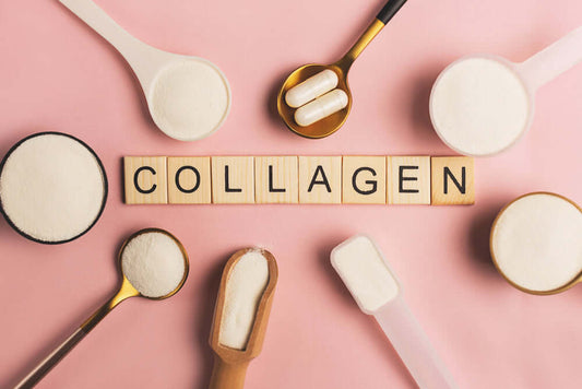 A collagen image of collagen powder and creamer