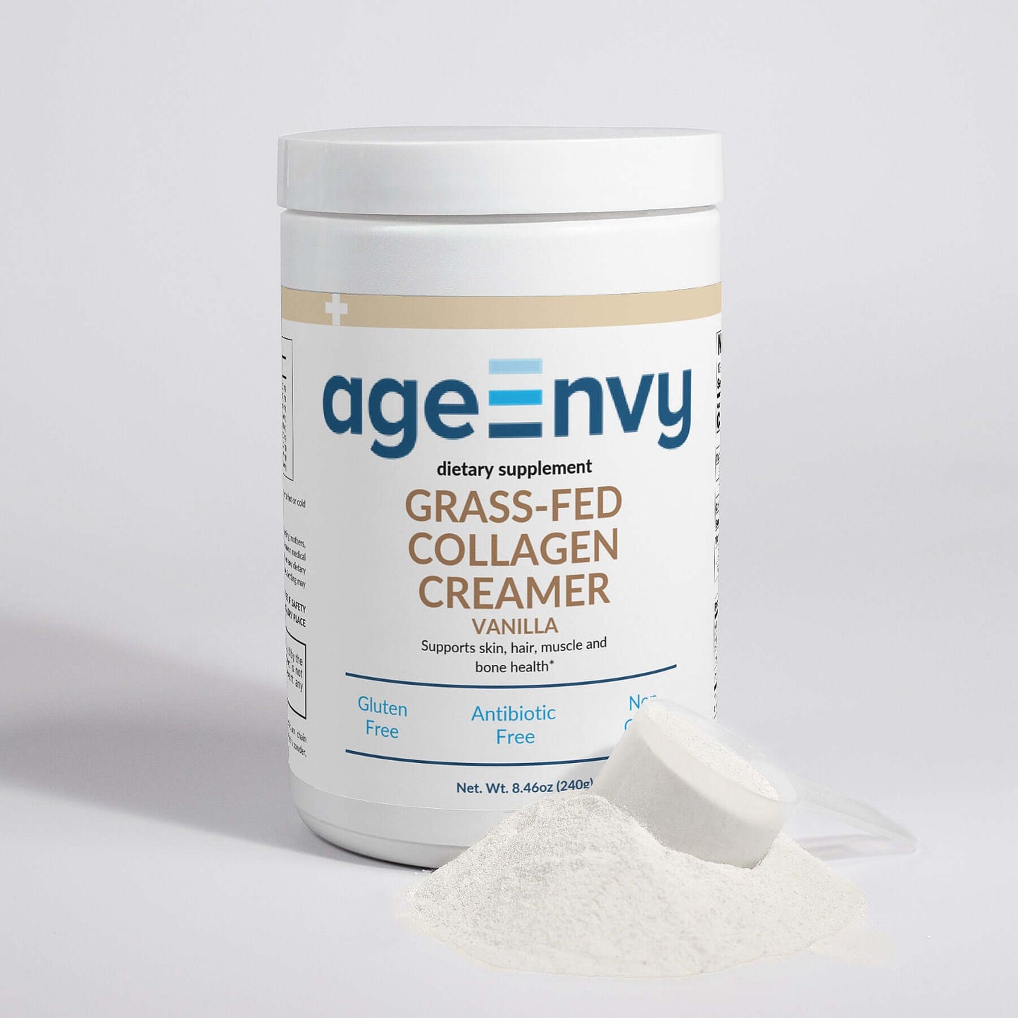 Grass-Fed Collagen Creamer Vanilla by AgeEnvy