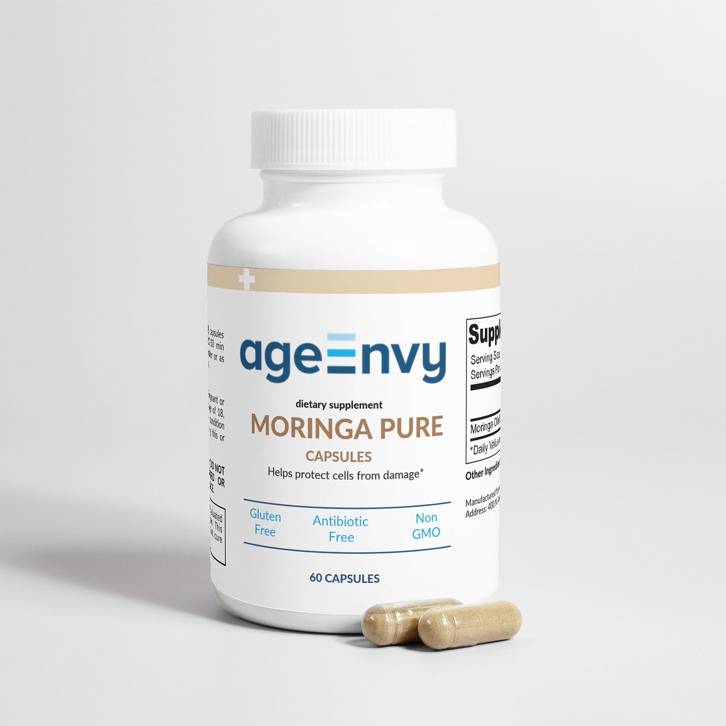 Moringa Pure 800 mg (60 Caps) by AgeEnvy