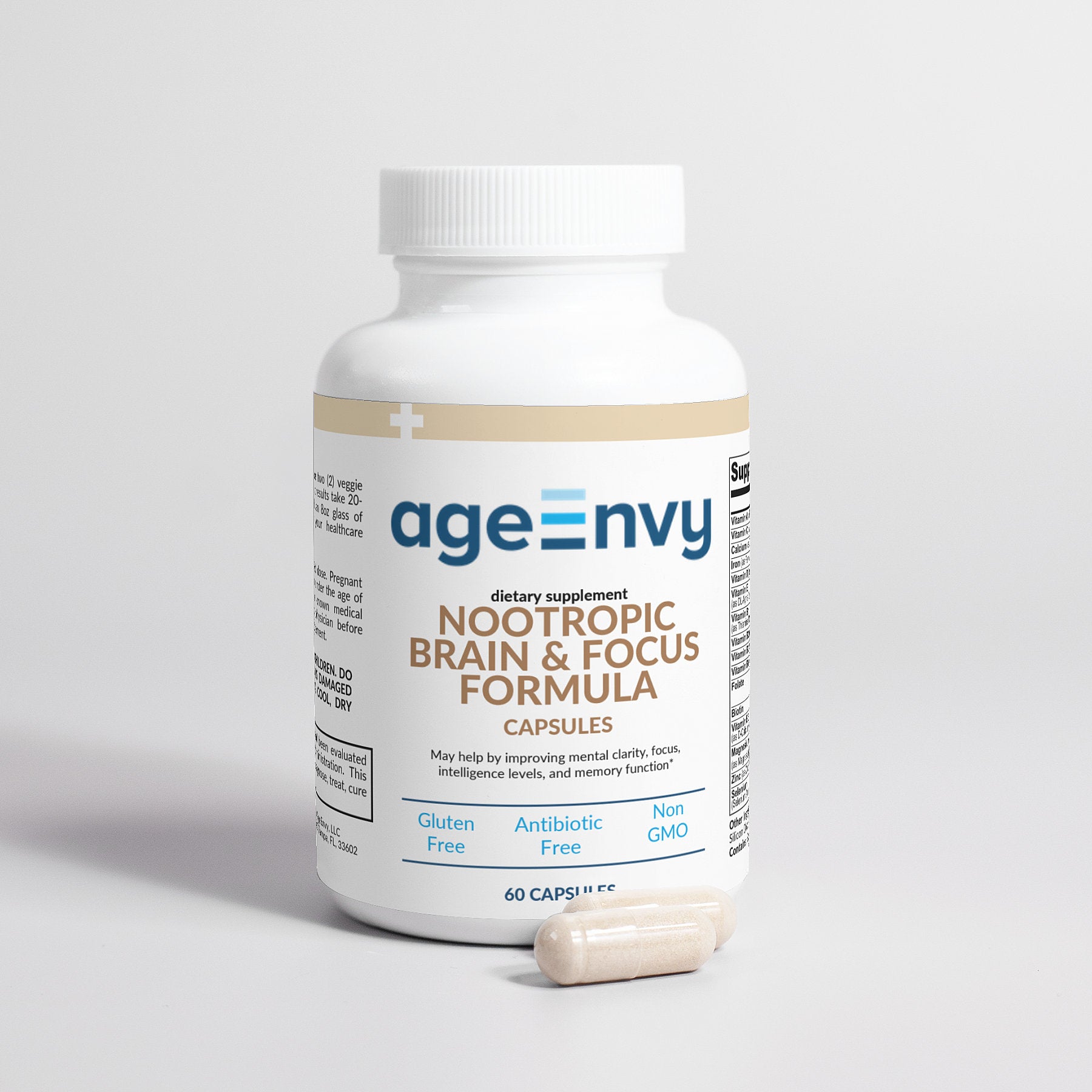 Nootropic Supplement for Brain Focus by AgeEnvy