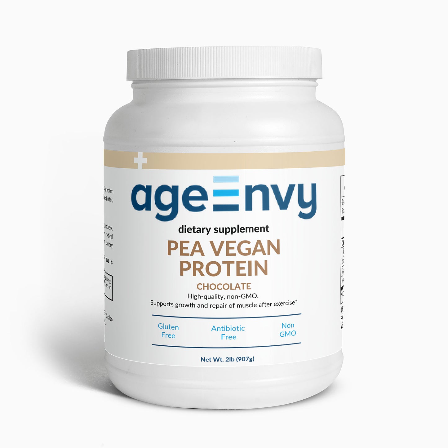 Vegan Pea Protein (Chocolate) 907g - Plant-Powered