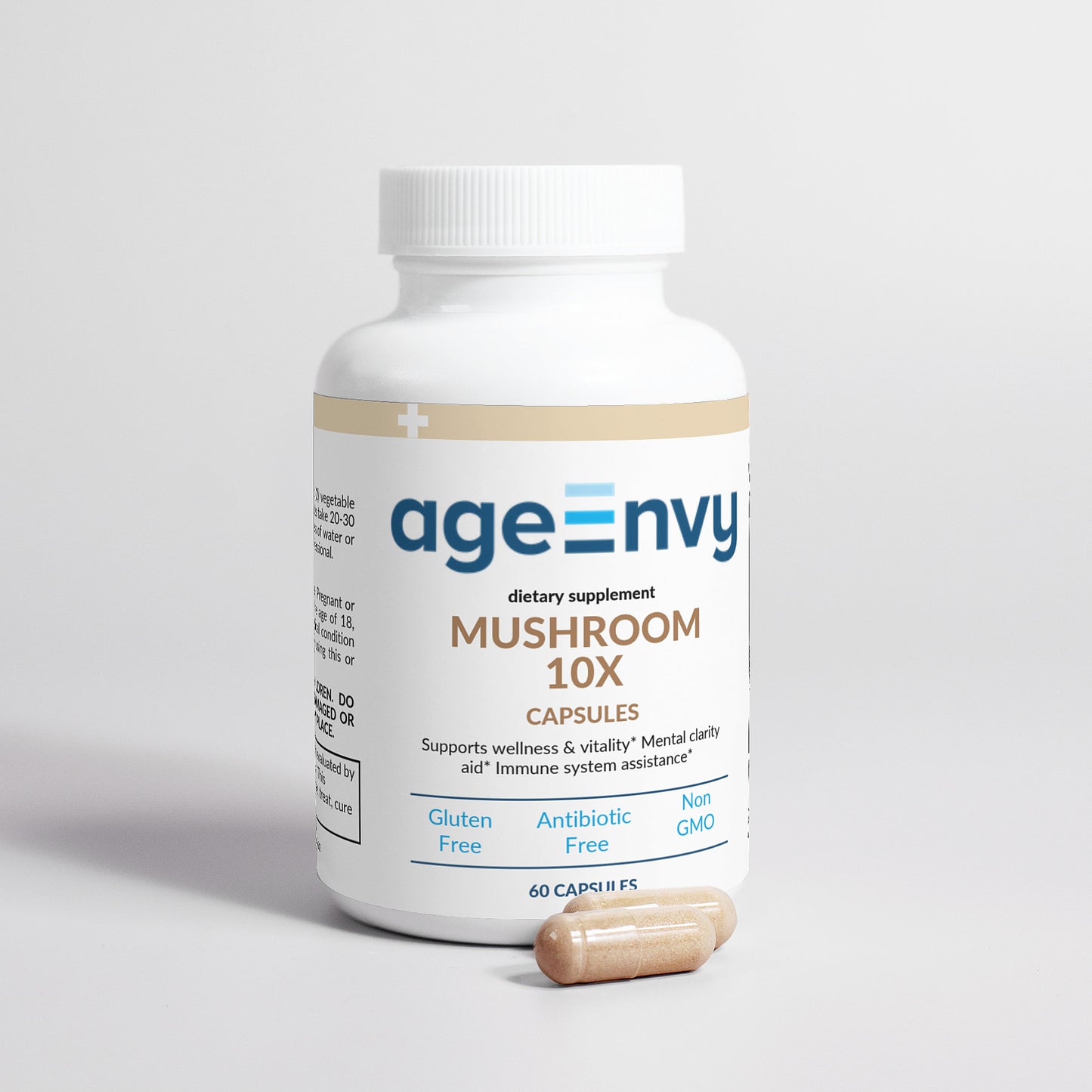 Mushroom Complex 10x Supplement by AgeEnvy