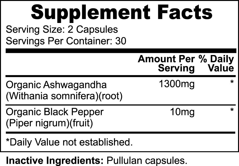 Ashwagandha w/Black Pepper (Hormone Support)